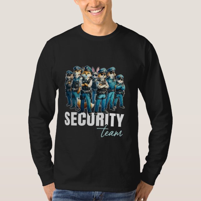 Funny Anime Security Team - Safety Guard Staff Sec T-Shirt (Front)