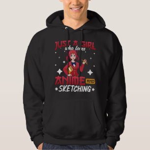 Funny Anime Shirts Just A Girl Who Loves Sketching