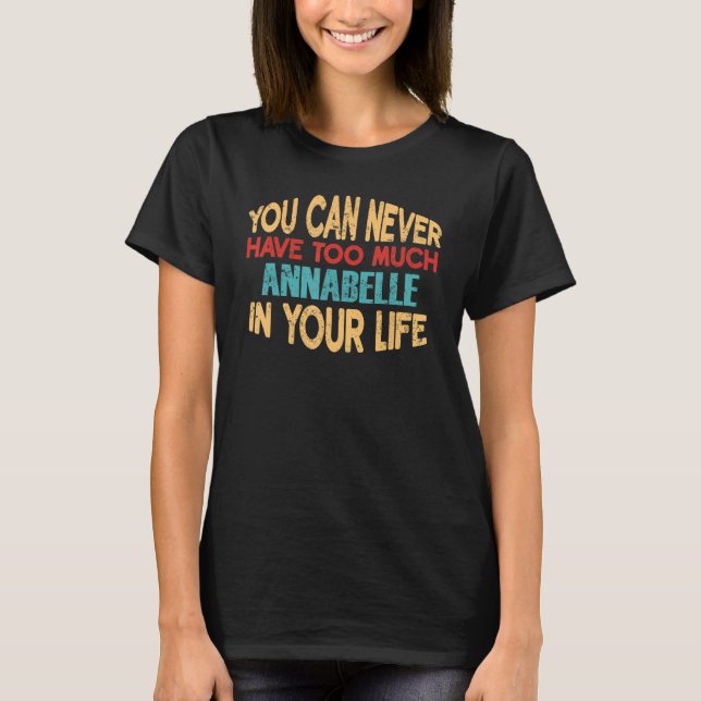 Funny Annabelle Personalised Tshirt First Name Jok (Front)