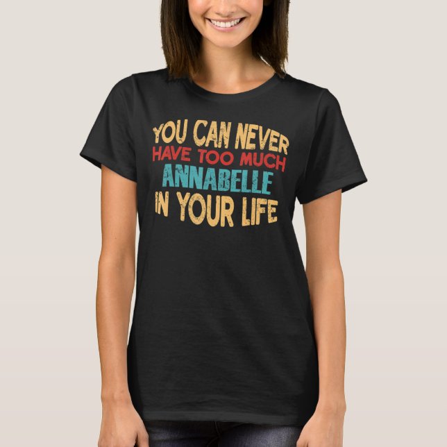 Funny Annabelle Personalised Tshirt First Name Jok (Front)
