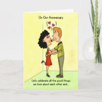 Funny Anniversary Card: Celebrate Love Him or Her