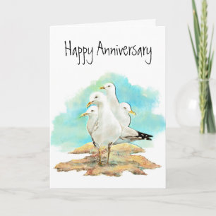 Funny Anniversary, From Gang of Seagulls Card