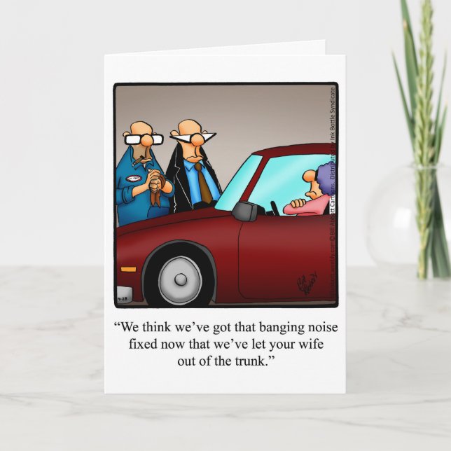 Funny Anniversary Greeting Card (Front)