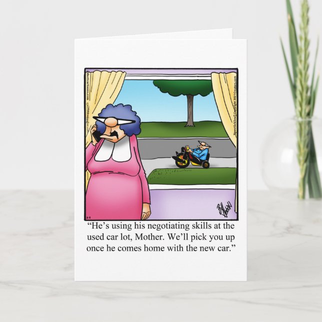 Funny Anniversary Greeting Card (Front)