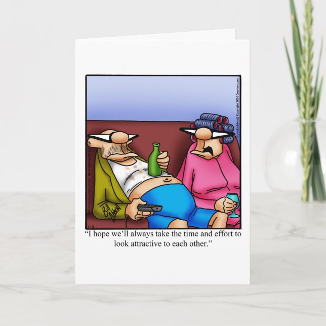 Funny Anniversary Greeting Card (Front)