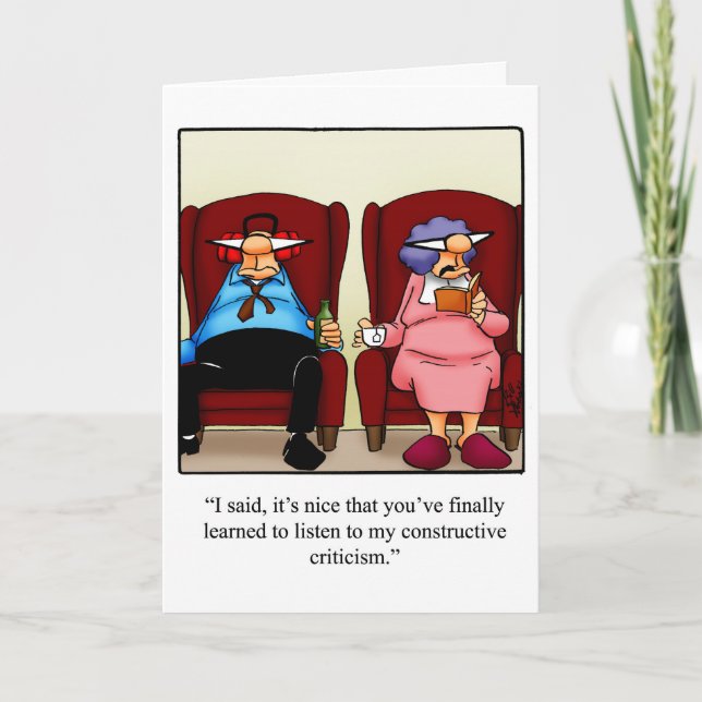 Funny Anniversary Greeting Card (Front)