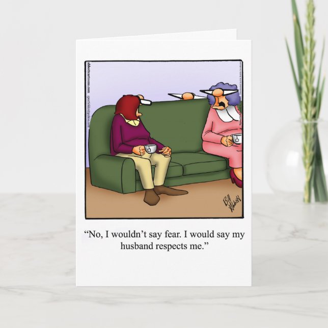 Funny Anniversary Humour Card (Front)