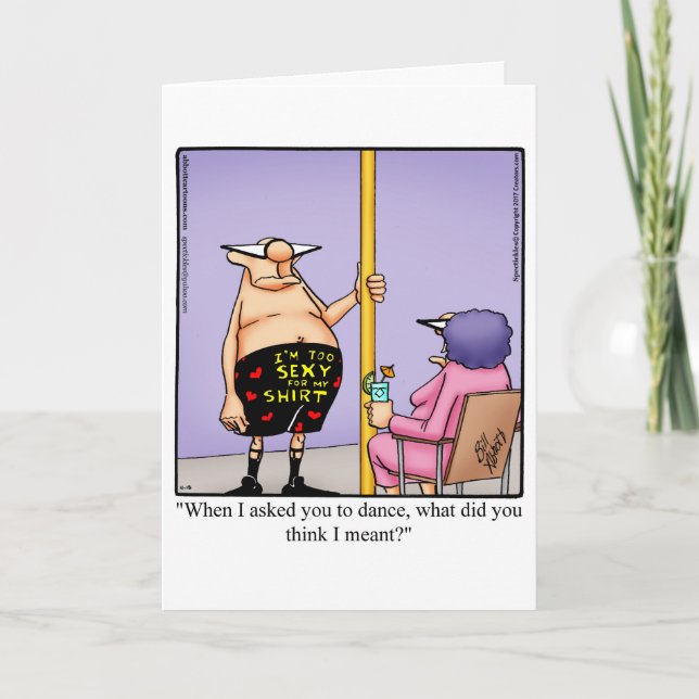 Funny Anniversary Humour Greeting Card (Front)