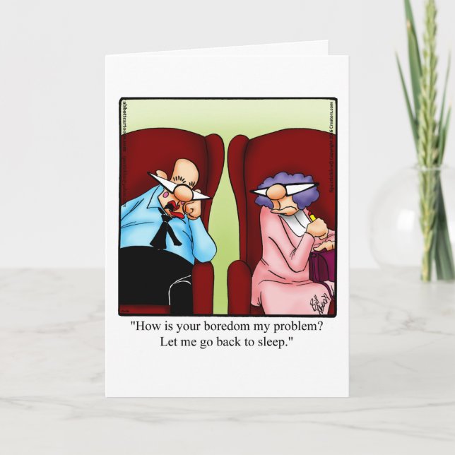 Funny Anniversary Humour Greeting Card (Front)