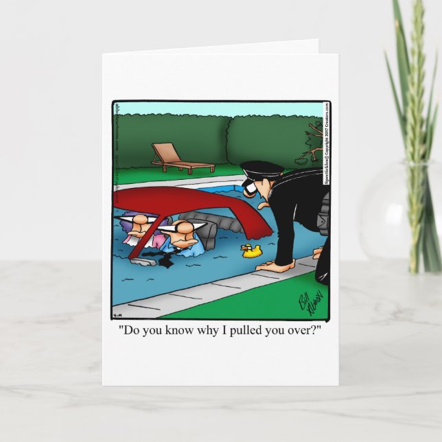 Funny Anniversary Humour Greeting Card (Front)