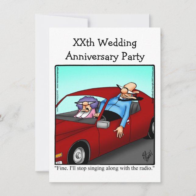 Funny Anniversary Party Invitation (Front)