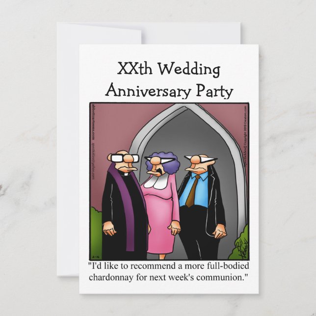 Funny Anniversary Party Invitation (Front)