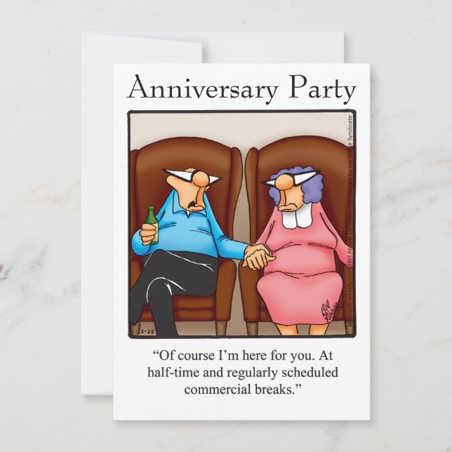 Funny Anniversary Party Invitation "Spectickles" (Front)