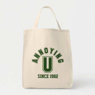 Funny Annoying You Bag, Green Tote Bag