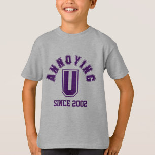 Funny Annoying You Boy Tee, Purple T-Shirt