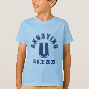 Funny Annoying You Girl's Tee, Blue T-Shirt