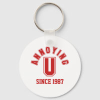 Funny Annoying You Keychain, Red