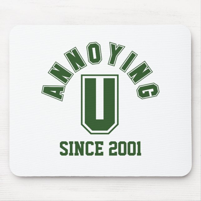 Funny Annoying You Mousepad, Green Mouse Pad (Front)