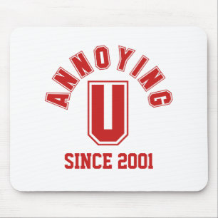 Funny Annoying You Mousepad, Red Mouse Pad