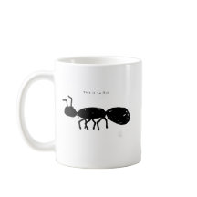 Funny Ant Mug - Badly Drawn Animal Gift