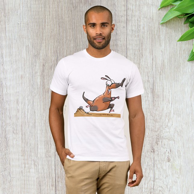 Funny Anteater Cartoon Quirky Running Animal  T-Shirt (Creator Uploaded)