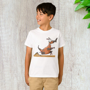 Funny Anteater Cartoon Quirky Running Animal  T-Shirt