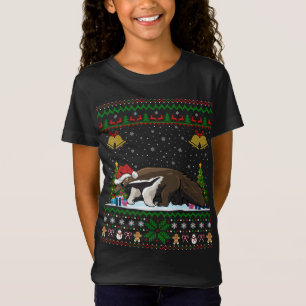 Funny Anteater Xmas Gift Santa Hat Ugly Anteater C T-Shirt