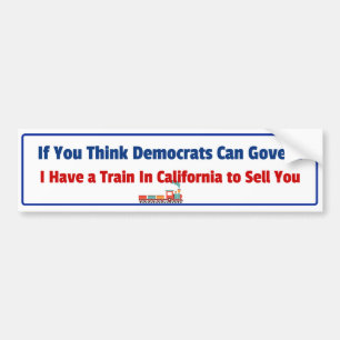 Funny Anti-Democrat Conservative Sticker