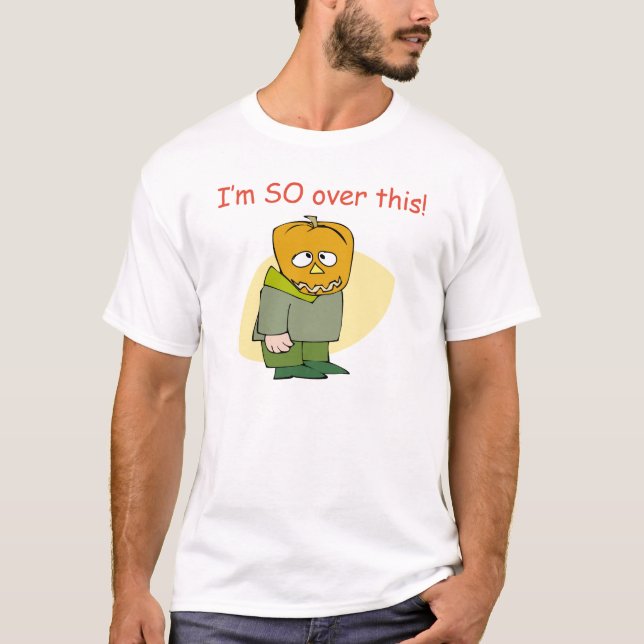 Funny Anti Halloween Tee Shirt (Front)