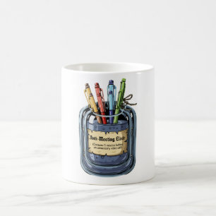 Funny "Anti-Meeting Elixir" Office Humour Gift Coffee Mug