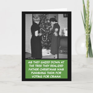 Funny anti Obama Christmas Holiday Card