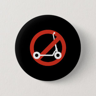 Funny Anti-scooter By Skaters That Love Skateboard 6 Cm Round Badge