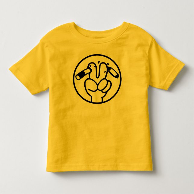 Funny Anti Smoking ⚠ Thai Sign ⚠ Toddler T-Shirt (Front)