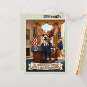 Funny anti-Trump 3D Postcard