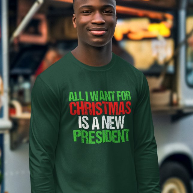 Funny Anti Trump Christmas Long Sleeve T-Shirt (Creator Uploaded)