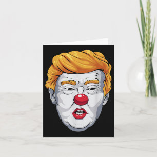 Funny Anti Trump Clown 2024 Election Halloween Card