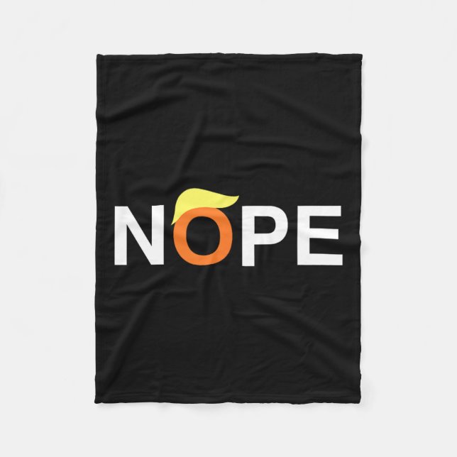 Funny Anti-trump  Fleece Blanket (Front)