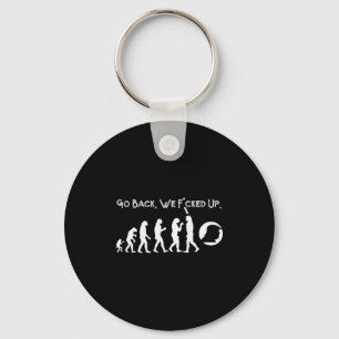 Funny Anti Trump - Go Back! Trump Evolution Tee Key Ring