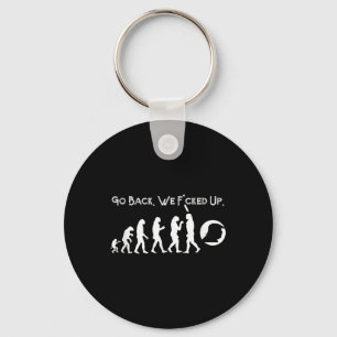 Funny Anti Trump - Go Back! Trump Evolution Tee Key Ring