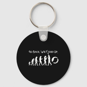 Funny Anti Trump - Go Back Trump Evolution Tee Key Ring