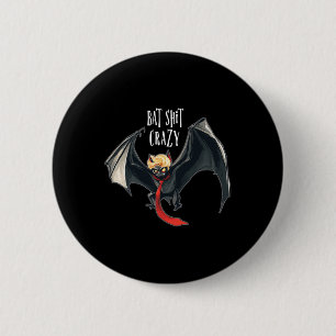 Funny Anti-trump Halloween Bat Crazy 6 Cm Round Badge