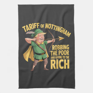 Funny Anti Trump Tariff Tea Towel