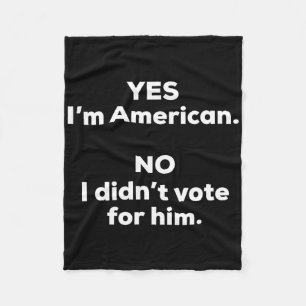 Funny Anti Trump Tees Uni-adults Black Small Clic  Fleece Blanket