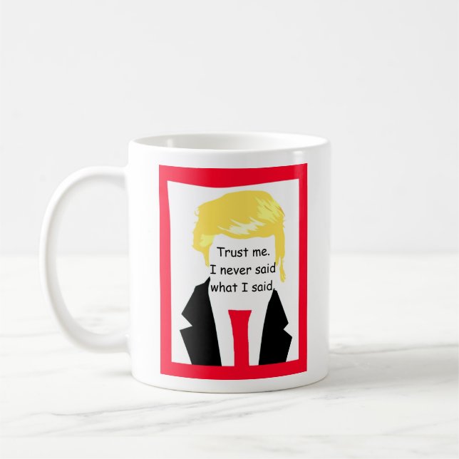 Funny Anti Trump Vote Souvenir Collectable Coffee Mug (Left)