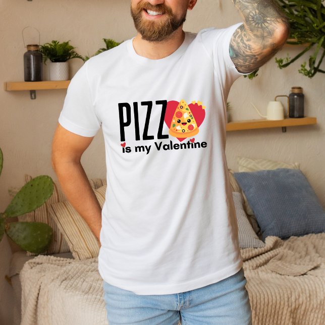 Funny Anti-Valentine's Day Gift Cute Pizza Love T-Shirt (Creator Uploaded)