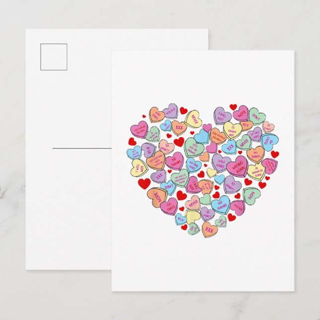 Funny Anti Valentines Day Invitation Postcard (Front/Back)