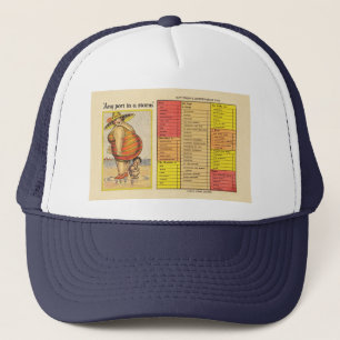 Funny Antique Couple on Beach Oddity Trucker Hat