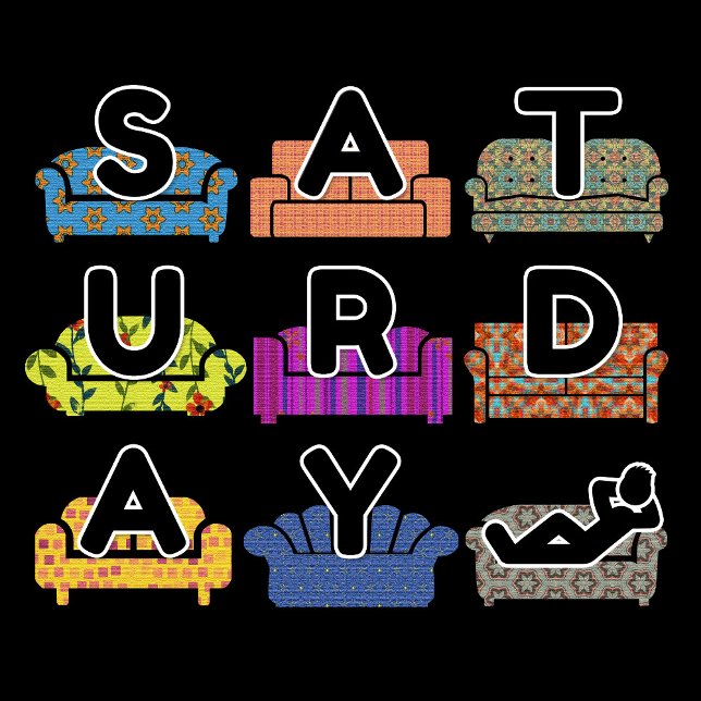 Funny antisocial SATURDAY couches t shirt (Creator Uploaded)