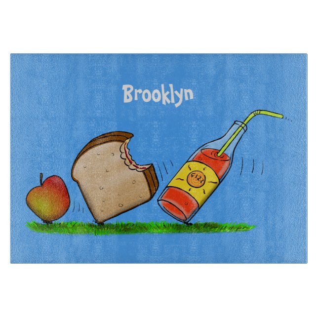 Funny ants cartoon cutting board (Front)