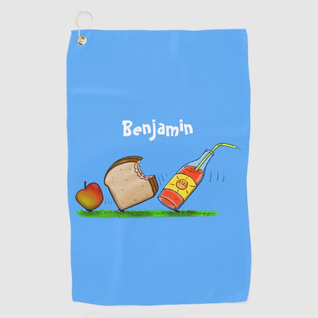 Funny ants cartoon  golf towel (Front)